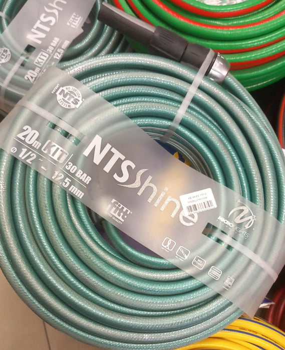 خرطوم ماء قياس 2/1 انش 20 متر مع مرش ووصلة - NTS Bashiti Hardware
