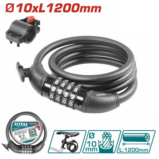 قفل بسكليت 10*1200 ملم ارقام من Total Bashiti Hardware