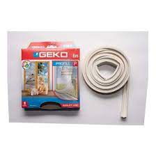 شريط مانع هواء مطاط بروفيل أبيض 6 متر من GEKO Bashiti Hardware