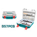 اكسسوارات جهاز درمل 357 قطعة توتال Bashiti Hardware